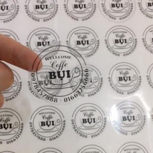 in decal quảng bá thương hiệu cho các quán cafe